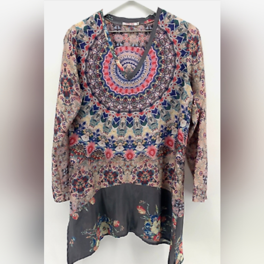 SILK Johnny Was boho tunic